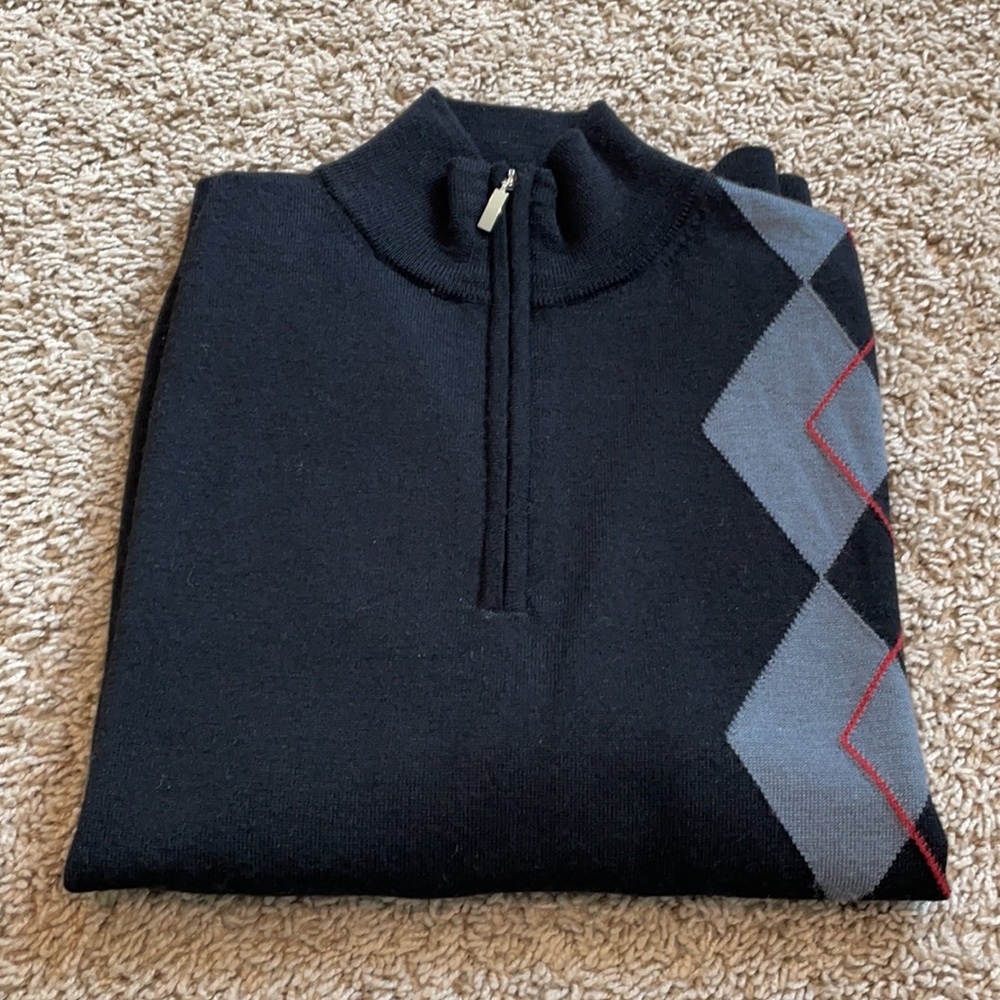 Johnston & Murphy quarter zipper sweater
